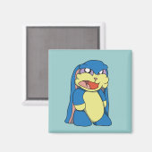 Angry Bunny Magnet (Vorderseite/Rückseite)