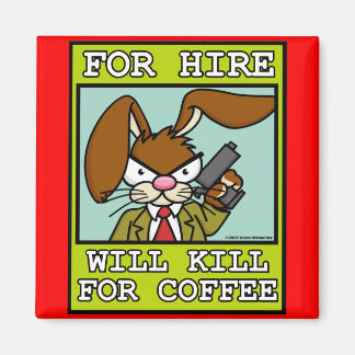 Angry Bunny Magnet 4