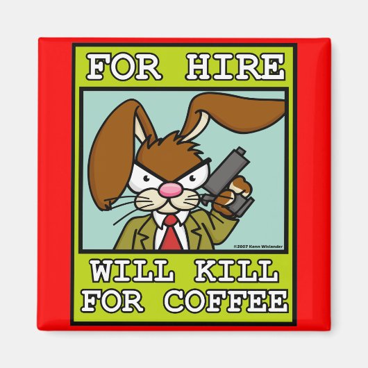 Angry Bunny Magnet 4 (Vorne)