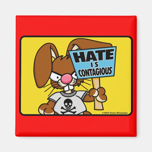 Angry Bunny Magnet 5 (Vorne)