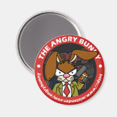 Angry Bunny Magnet Runde 1 (Vorderseite/Rückseite)