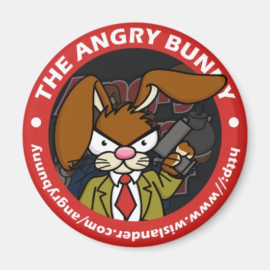 Angry Bunny Magnet Runde 1 (Vorne)