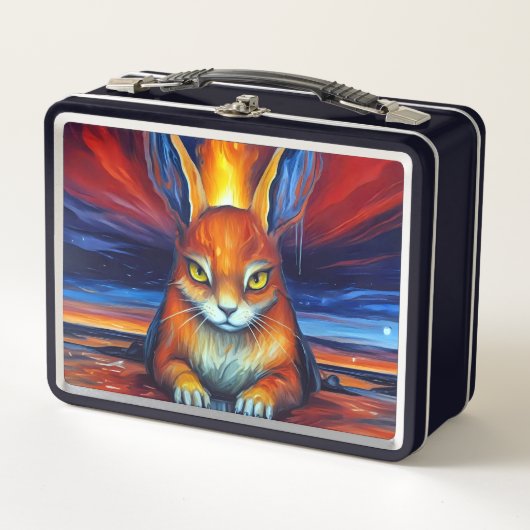 Angry Bunny Metall Brotdose (Vorderseite)