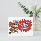 Angry Bunny nicht verwirrt Postkarten (Stehend Vorderseite)