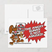 Angry Bunny nicht verwirrt Postkarten (Vorne/Hinten)