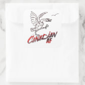 Angry Canada Goose Canadian AF Aufkleber (Tasche)