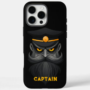 Angry Captain Black iPhone 16 Pro Max Hülle