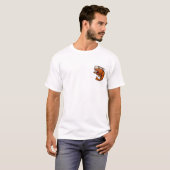 Angry Cartoon Tiger Shrimp Character Roaring T-Shirt (Vorne ganz)