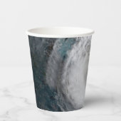 Angry Cat 5 Hurrikan Pappbecher (Vorderseite)