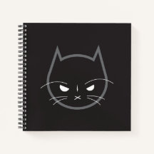 Angry Cat 8.5" x 8.5" SpiralNotebook