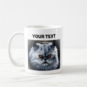 Angry Cat - Anpassbar Kaffeetasse (Links)
