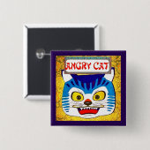 Angry Cat Button (Vorne & Hinten)