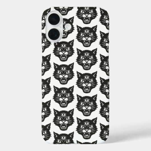 Angry Cat Case-Mate iPhone Hülle (Rückseite)