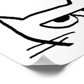 Angry Cat geht NICHT zum Tierarzt Poster (Ecke)