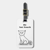 Angry Cat Gepäckanhänger (Vorderseite vertikal)