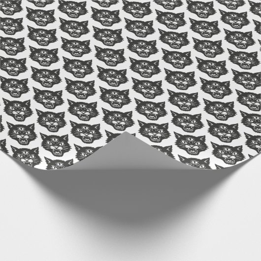 Angry Cat Geschenkpapier (Ecke)