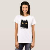 Angry Cat I Came I Saw I Ignored Cute T-Shirt (Vorne ganz)