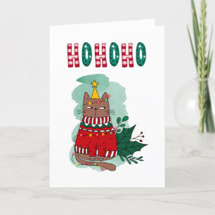 Angry Cat In Funny Uggli Weihnachten Sweater Xmas