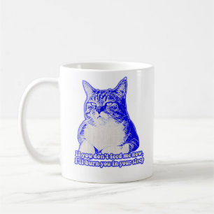 Angry cat meme for cat lovers and cat owners kaffeetasse