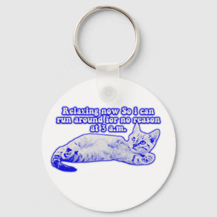 Angry Cat Meme für Katzenbesitzer und Kätzchenlieb Schlüsselanhänger