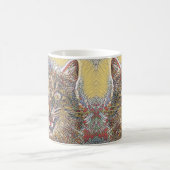 Angry Cat Multicolor Buntglas Kaffeetasse (Mittel)