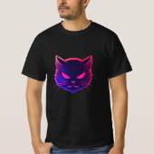 Angry Cat: Neon T - Shirt Art (Vorderseite)
