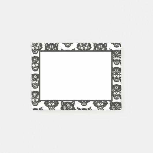 Angry Cat Post-it Klebezettel (Vorderseite)