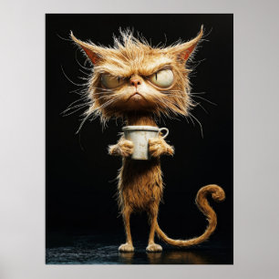 Angry Cat Poster