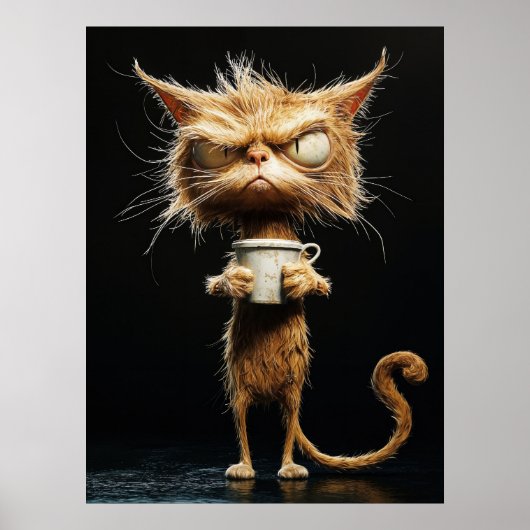 Angry Cat Poster (Vorne)