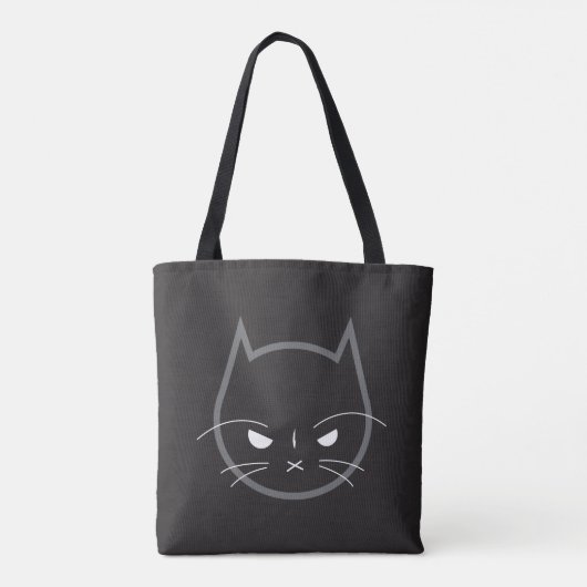 Angry Cat, Schulter-Tasche Tasche (Rückseite)