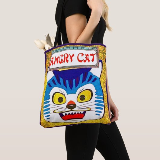 Angry Cat Tasche (Von Nahem)