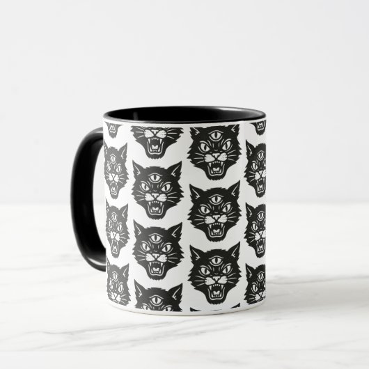 Angry Cat Tasse (Vorderseite Links)