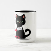 Angry Cat Tasse Shot Senden Bail Money Funny Coffe (Zentrum)