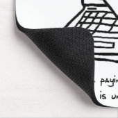 Angry Cat verlangt Aufmerksamkeit Mousepad (Ecke)