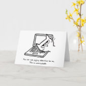 Angry Cat Warnung Karte (Gelbe Blume)