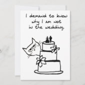 Angry Cat will Teil der Hochzeit zu sein (Vorderseite)