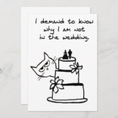 Angry Cat will Teil der Hochzeit zu sein (Vorne/Hinten)