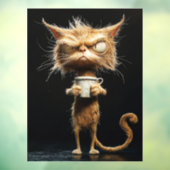 Angry Cat Window Fensteraufkleber (Blatt 3)