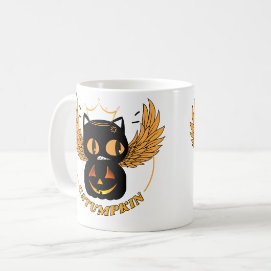 ANGRY CATUMPKIN QUEEN KAFFEETASSE (Vorderseite Links)