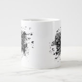Angry Cheetah in Black Splash Pick Your Background Jumbo-Tasse (Vorderseite)