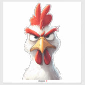 Angry Chicken Aufkleber (Blatt)
