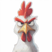 Angry Chicken Aufkleber (Vorderseite)