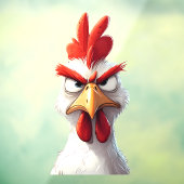 Angry Chicken Fensteraufkleber (Blatt 3)