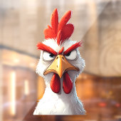 Angry Chicken Fensteraufkleber (Blatt 2)