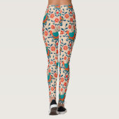 Angry Chicken Floral Leggings (Rückseite)