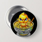 Angry Chicken Noodle Soup Button (Vorne & Hinten)