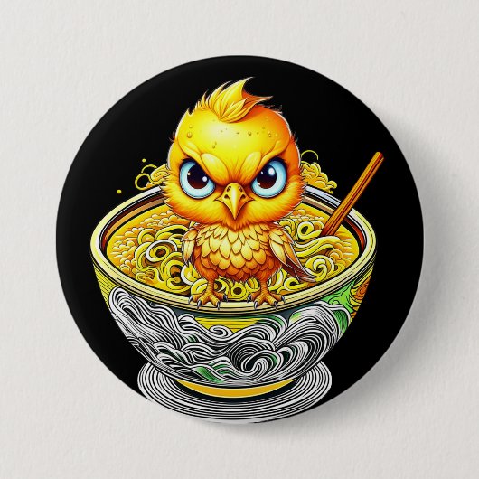 Angry Chicken Noodle Soup Button (Vorderseite)