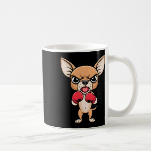 Angry Chihuahua Hund mit Boxhandschuhen Funny Pet Kaffeetasse