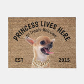 Angry Chihuahua Personalisiert Hund Lover Doormat Fußmatte (Vorderseite)