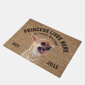 Angry Chihuahua Personalisiert Hund Lover Doormat Fußmatte (Schrägansicht)